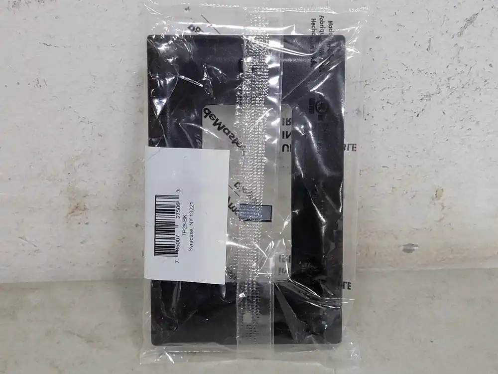 1-Gang Wall Plate TP26-BK, Black (Box of 18)