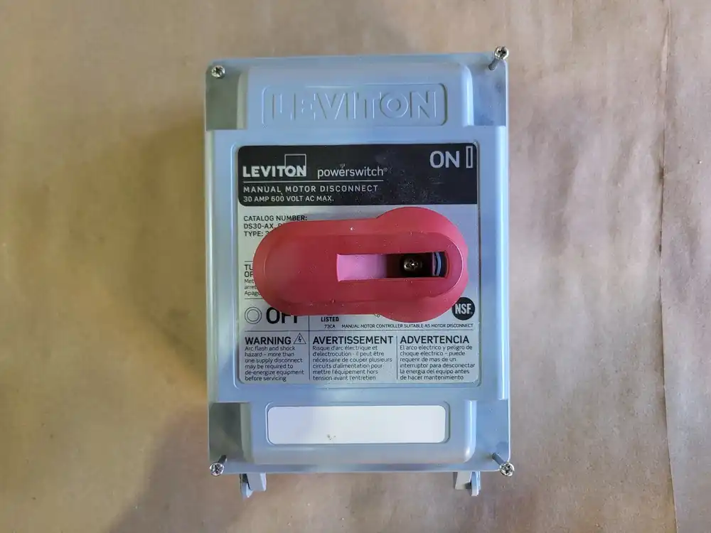 30 Amp, 3 Pole Non-Fused Disconnect Switch 121-DS30-AX