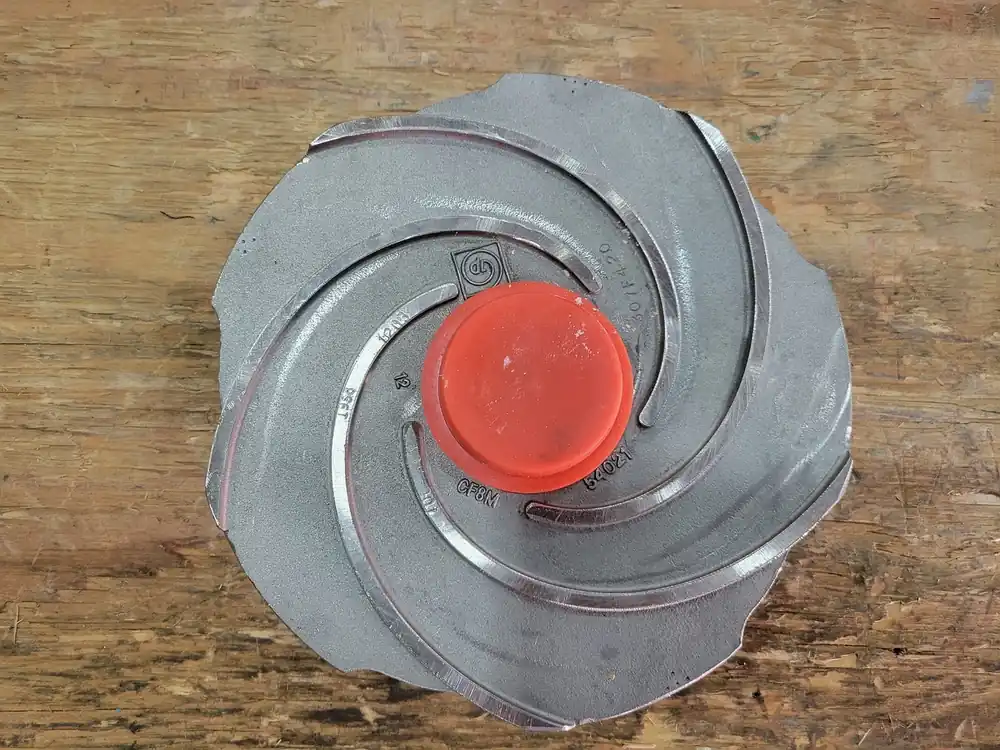 8", 5-vane Stainless Pump Impeller 0100-597 w/ O-ring