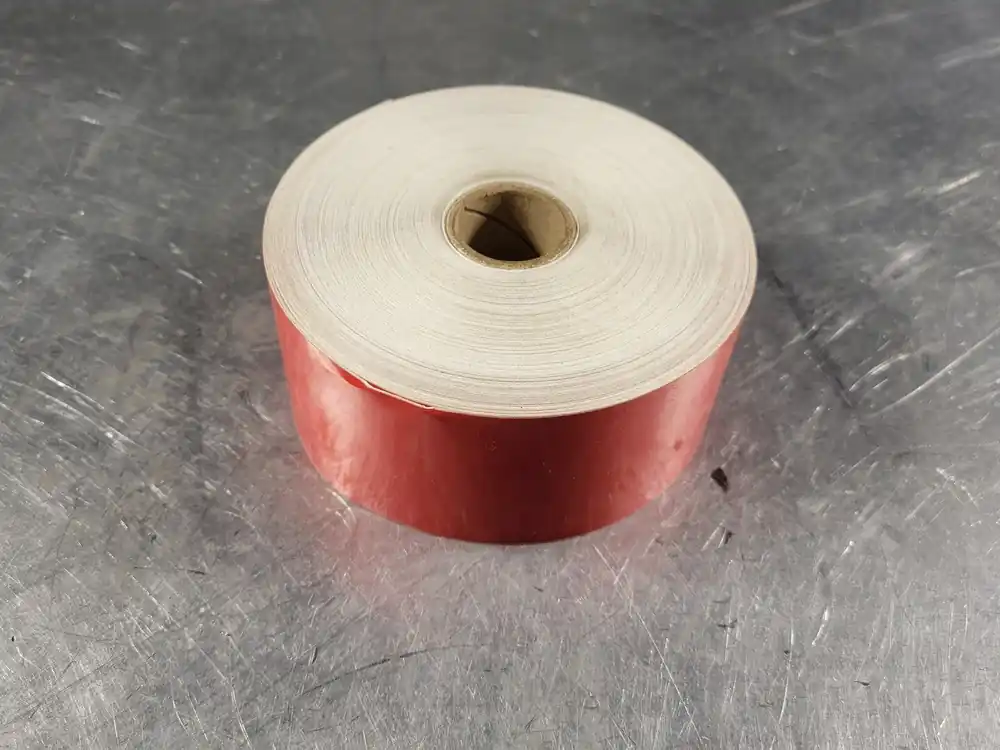 4 TTP-3.2 Mil, 2" x 140‘, Red Vinyl Labeling Tape 72-3504