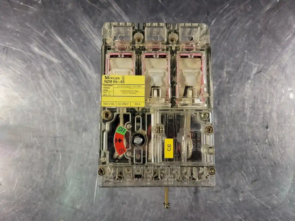 60 Amp, 3 Pole, 600 Volts Circuit Breaker NZM 6B-63