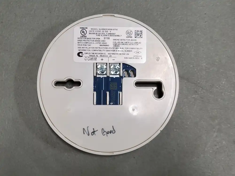 Smoke Fire Sensor Base 4098-9792