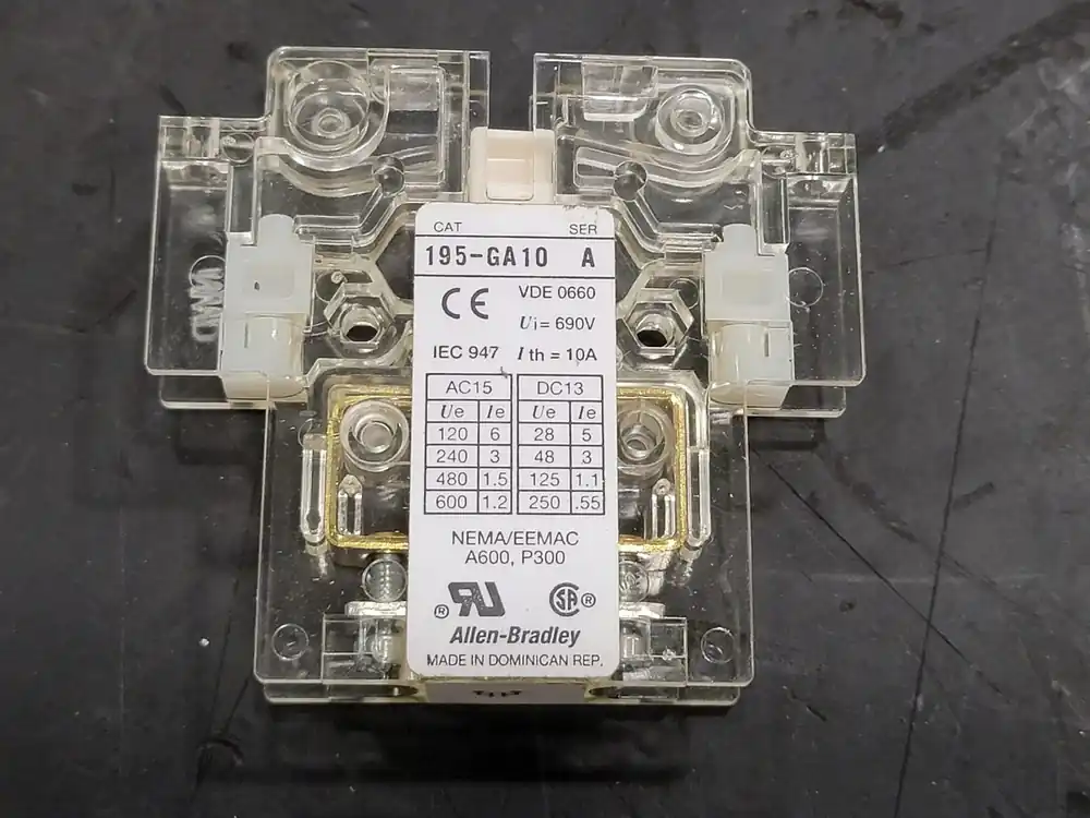 Auxiliary Contact Block 195-GA10