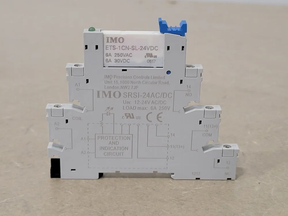 Relay Socket SRSI-24AC/DC w/ Relay ETS-1CN-SL-24VDC
