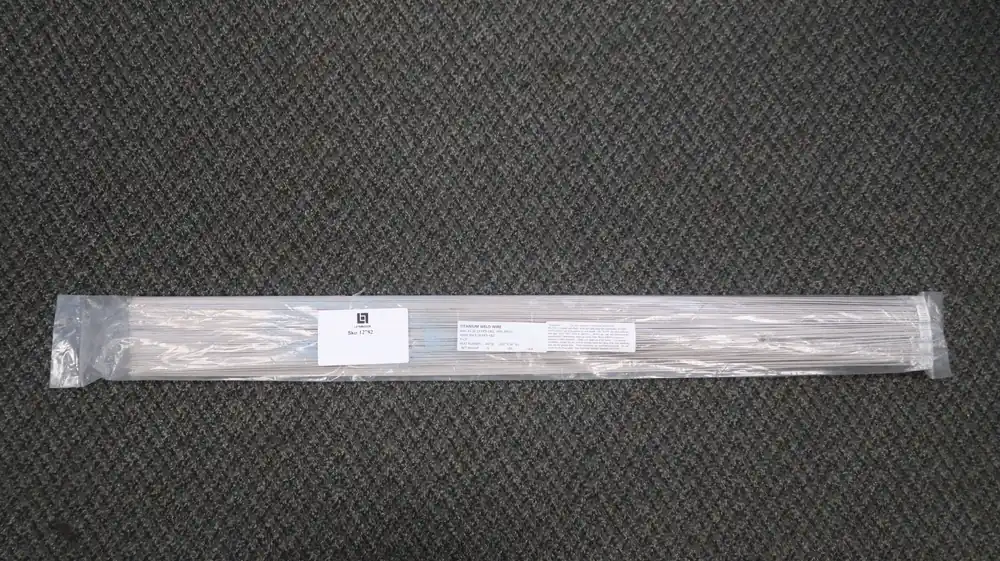0.63" x 36" Titanium TIG Welding Wire Rods ERTi-1&2, AMS 4951H (5lb. Pack)