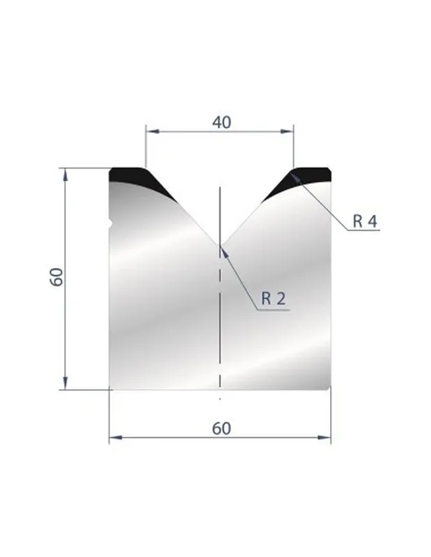 Part No. 2021 @ 835mm 85 Degree Single V Die