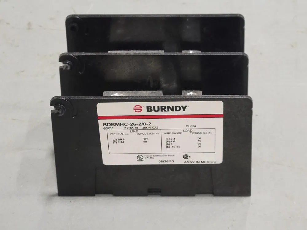 2 Pole 600 V Power Distribution Block BDBMHC262/02 (Box of 2)