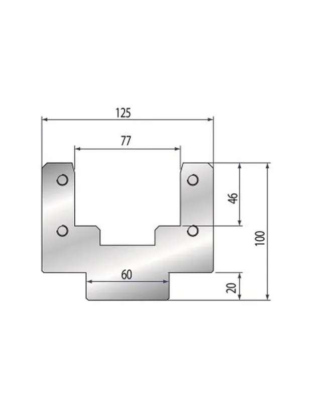 Part No. 2038 @ 415mm 70x50mm Polyurethane Insert Holder