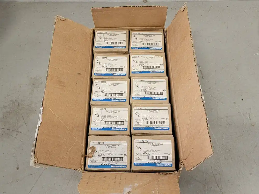 1/2" 1 Hole Short Barrel Lug 54170 (Box of 100 pcs)