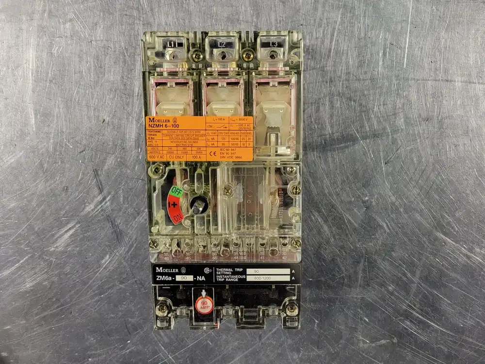 90 Amp 3 Pole Circuit Breaker NZMH 6-100/ZM6a-90-NA