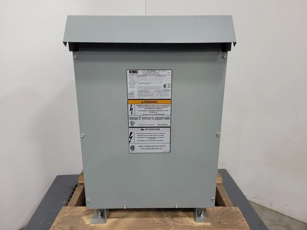 37.5 kVA Transformer, 240/480 pri. volts, 120/240 sec. volts UA1037P480