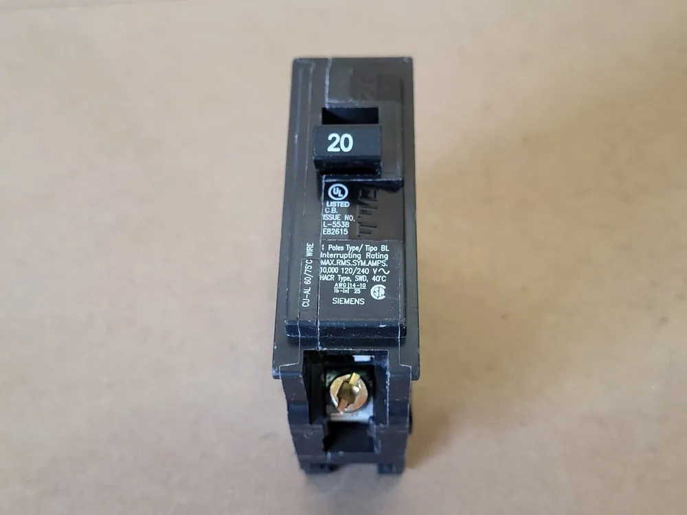 20 Amp, 1 Pole, 120/240 volts Circuit Breaker B120