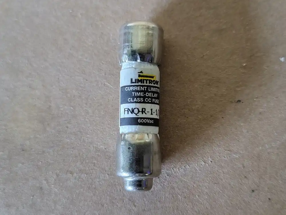 1.5 Amp, Class CC, Current-Limiting High Inrush Time-Delay Fuse FNQ-R-1-1/2