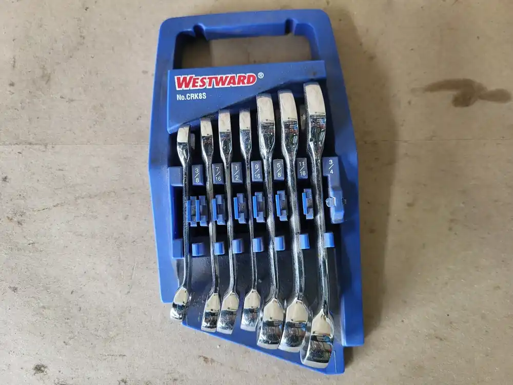 3/8" - 3/4" SAE Stubby Combination Wrench Set CRK8S