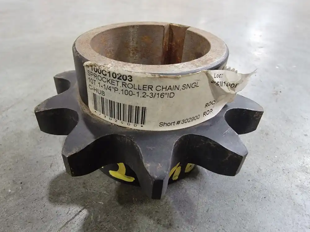 Roller Chain Sprocket 100C10203, Size 100, 10 Teeth