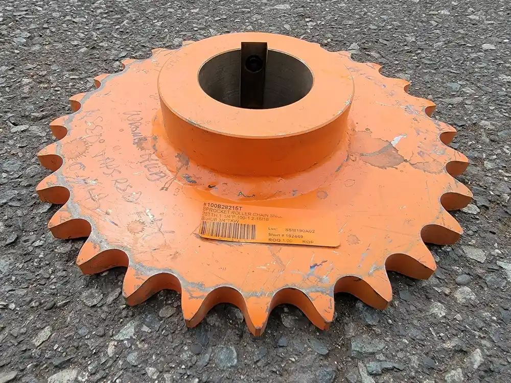 Roller Chain Sprocket 100B28215T, Size 100, 28 Teeth