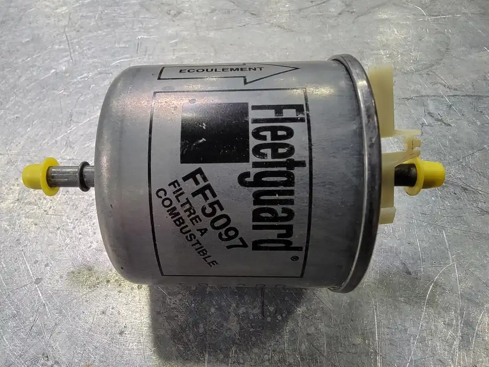 Inline Fuel Filter FF5097, 3.22" OD, 5.45 HG, 2" ID, 0.311" I/O