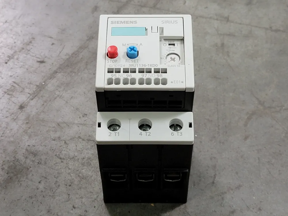 19-12 Amp Sirius Thermal Overload Relay 3RU1136-1KD0