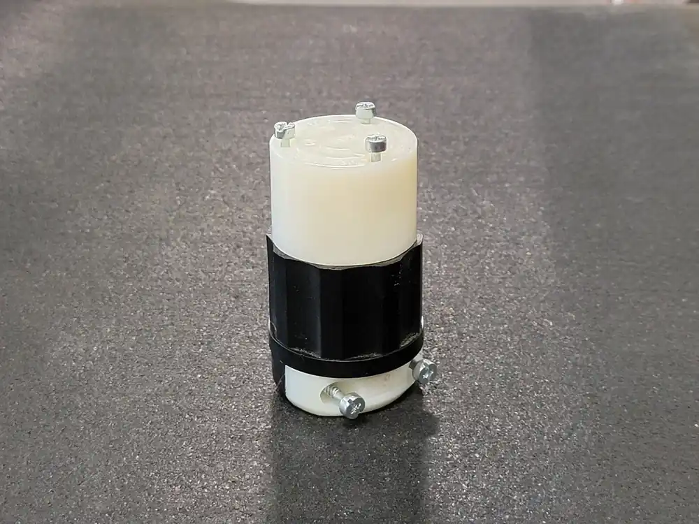 Electrical Twist Lock Connector Plug No. 2323CN, 20 amp, 250 volts, 2 pole