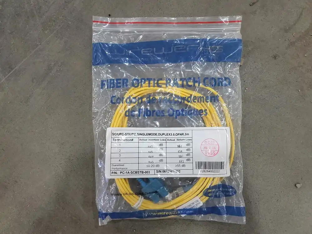 3M Fiber Optic Patch Cord Cable PC-1A-SCBSTB-003