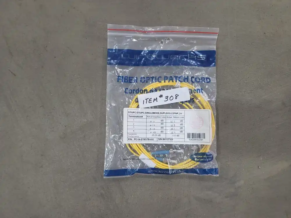2M Fiber Optic Patch Cord Cable PC-1A-STBSTB-002