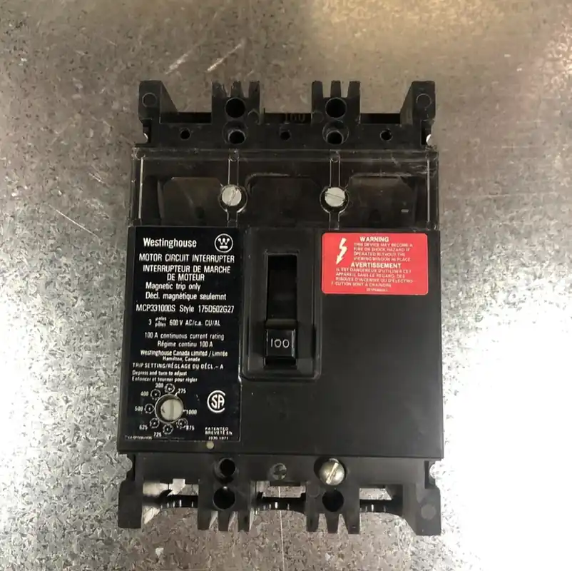 100 Amp, 3 Pole, 600 volts Circuit Breaker MCP31000S