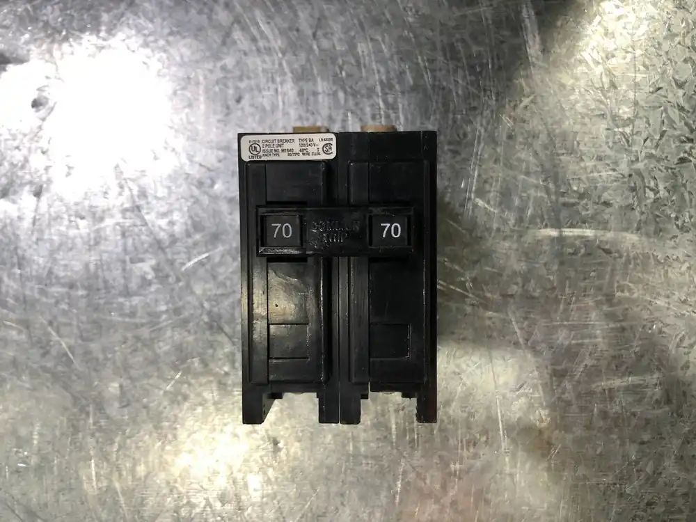 70 Amp, 2 Pole, 120/240 Volts Circuit Breaker BAB2070