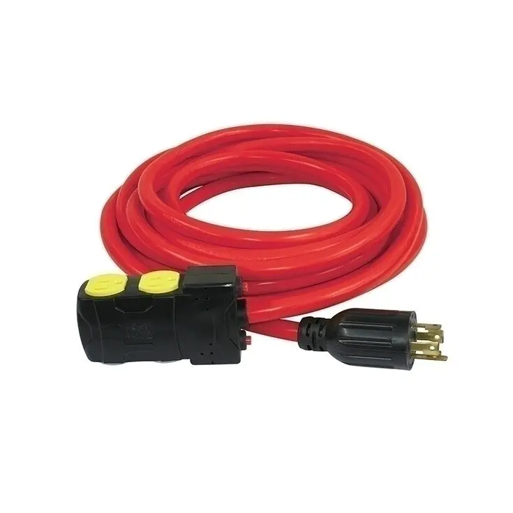 Power-Force 25‘ Generator Extension Cord w/ Resets No. K-L1430R-25