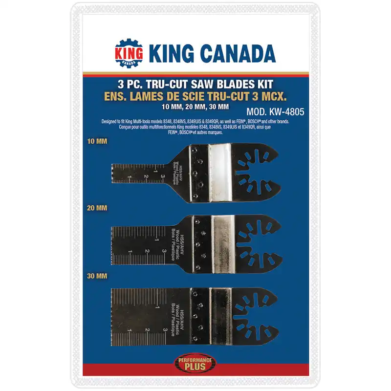 Performance Plus 3 pc. Tru-Cut Saw Blades Kit No. KW-4805