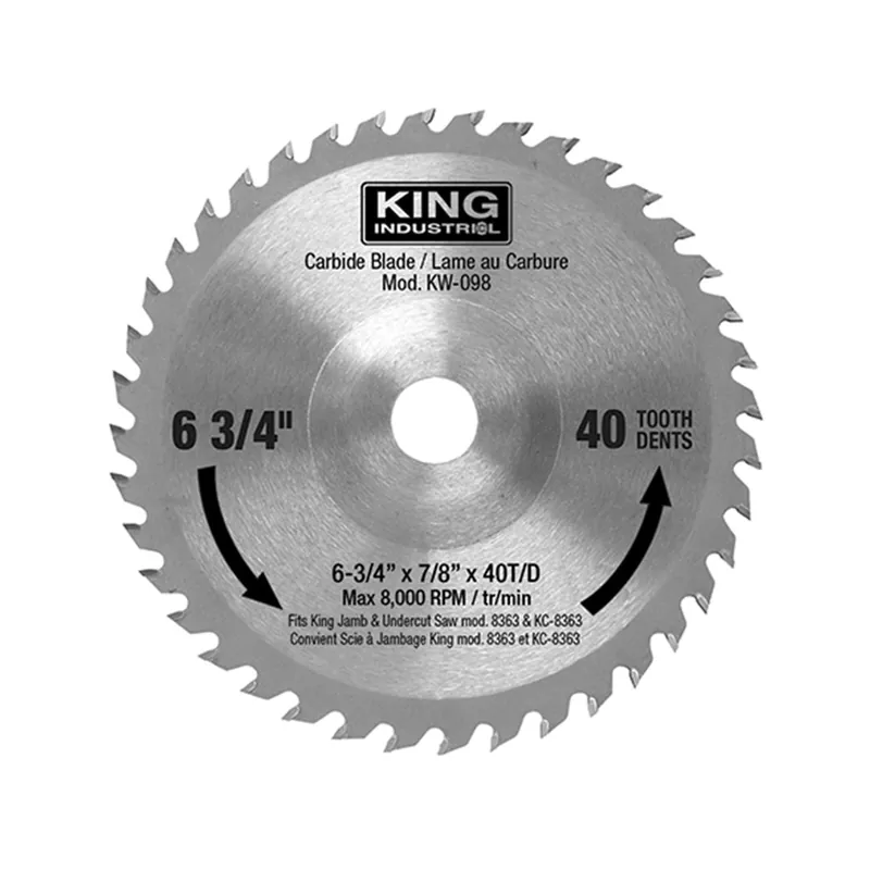 Replacement Carbide Blade No. KW-098 For KC-8363