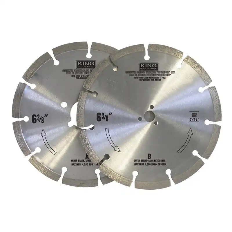 6-3/8" Segmented Diamond Stone Blade Set No. KW-9162