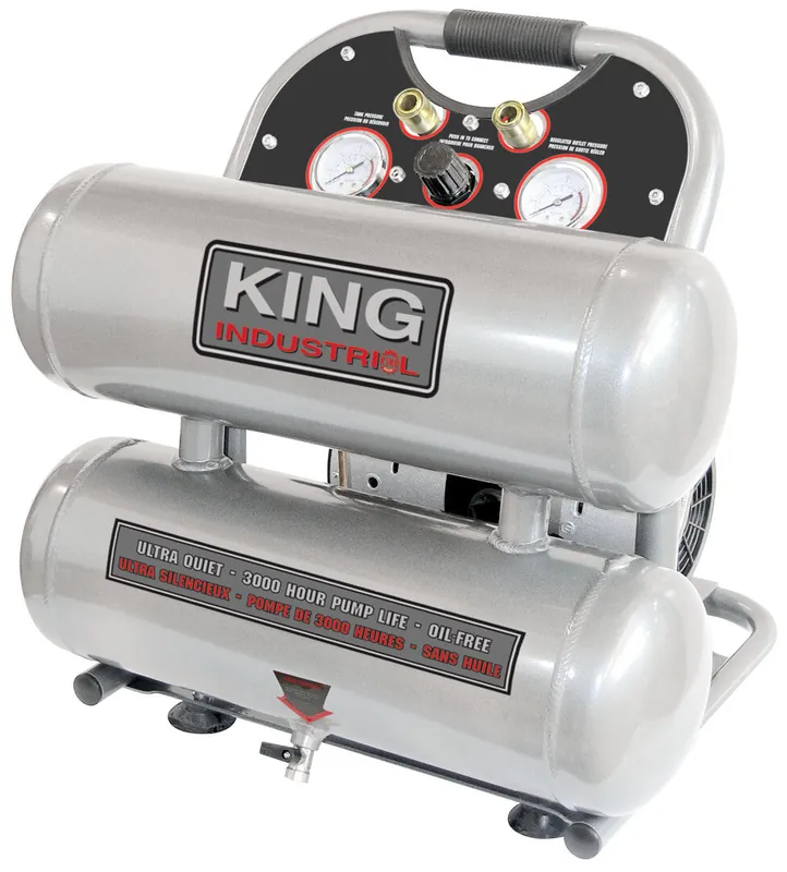 Ultra Quiet 4.6 Gallon Oil-Free Air Compressor No. KC-4620A
