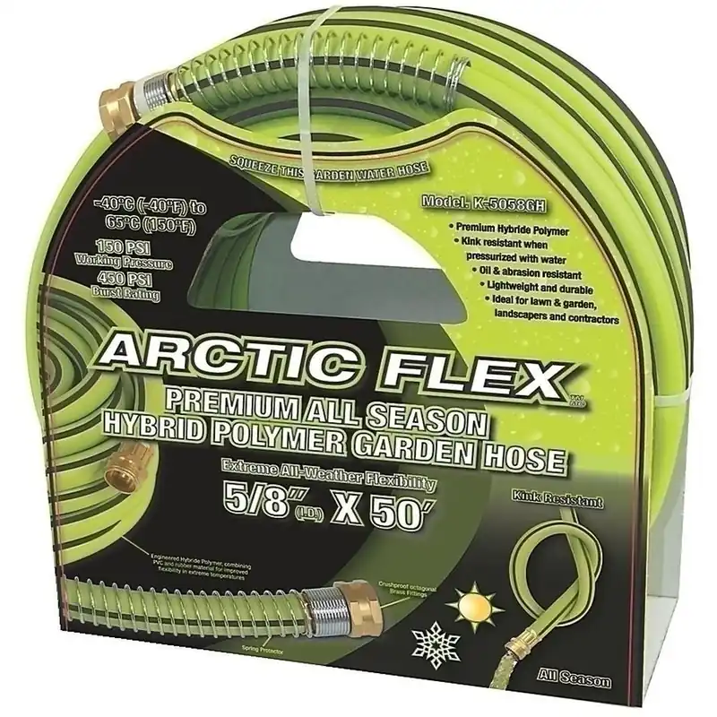 Arctic Flex 5/8" x 50‘ Premium Hybrid Polymer Garden Hose No. K-5058GH