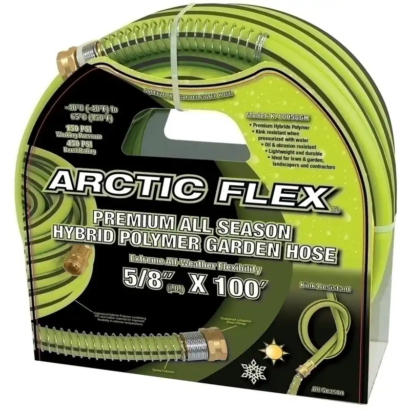 Arctic Flex 5/8" x 100‘ Premium Hybrid Polymer Garden Hose No. K-10058GH