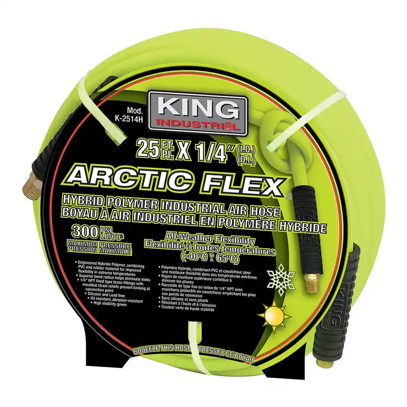 Arctic Flex 1/4" x 25‘ Hybrid Polymer Industrial Air Hose No. K-2514H