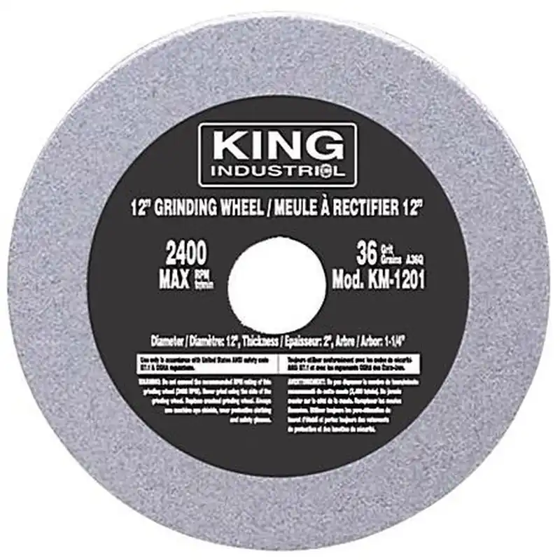 Replacement 12" 36 Grit Grinding Wheel No. KM-1201