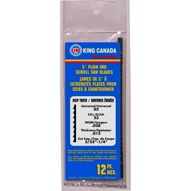 Skip Tooth Scroll Saw Blades No. KSSB-SK02