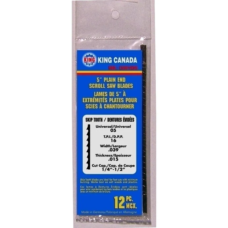 Skip Tooth Scroll Saw Blades No. KSSB-SK05
