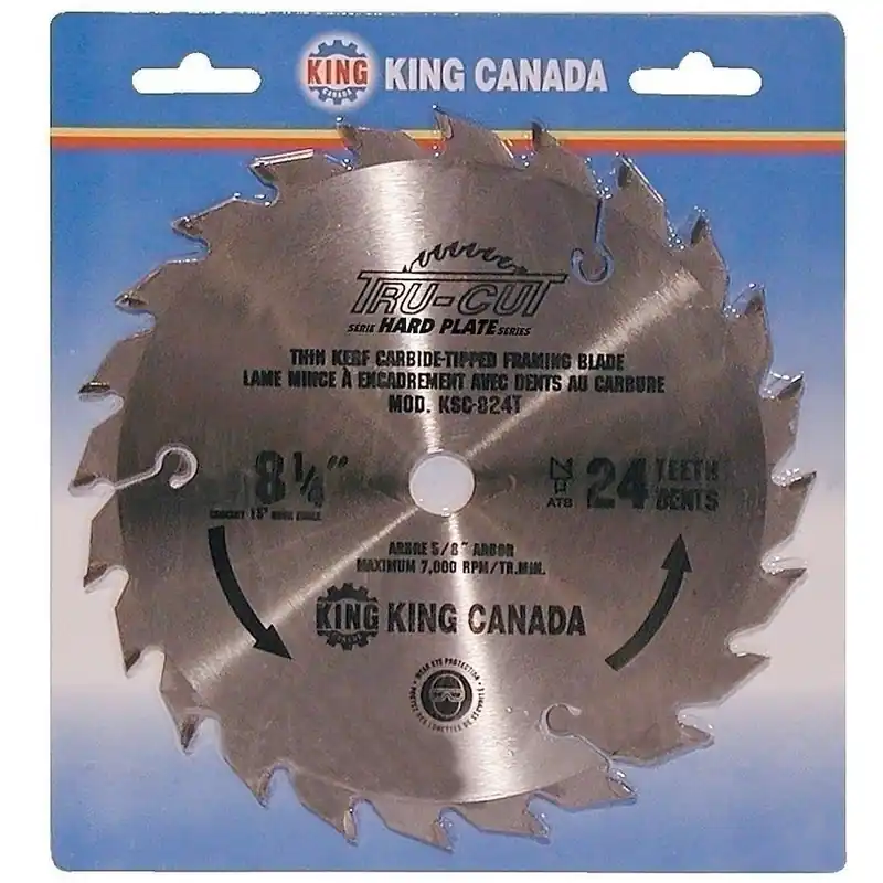 8-1/4" x 24T Tungsten Carbide Tipped Saw Blade No. KSC-824T