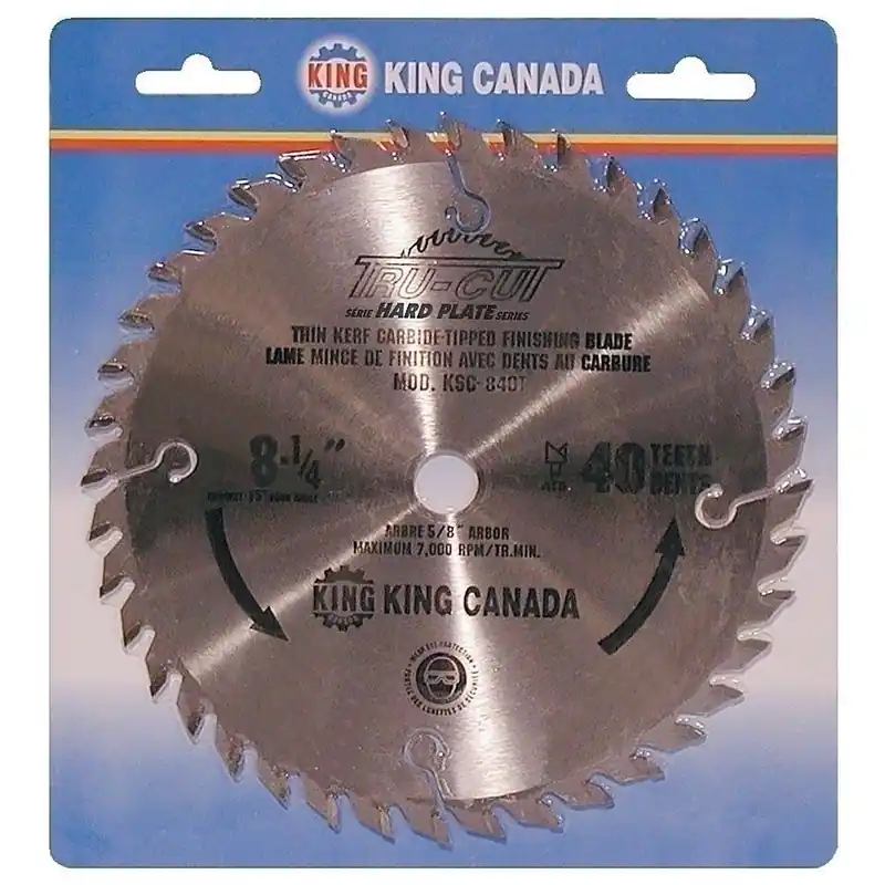 8-1/4" x 40T Tungsten Carbide Tipped Saw Blade No. KSC-840T