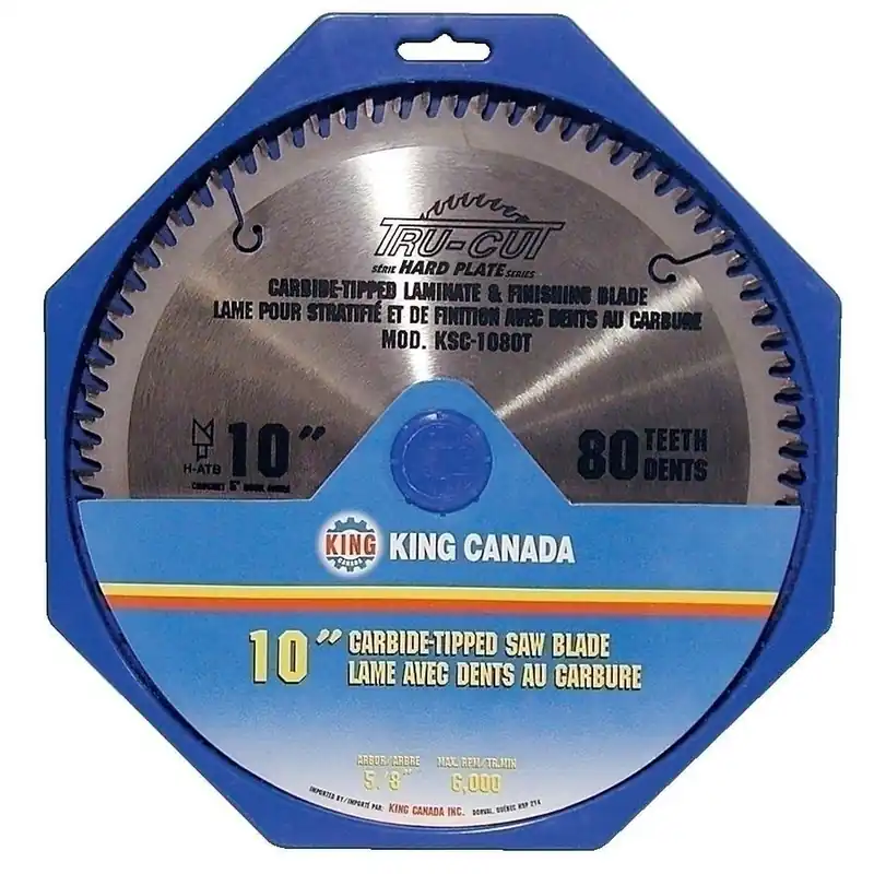 10" x 80T Tungsten Carbide Tipped Saw Blade No. KSC-1080T