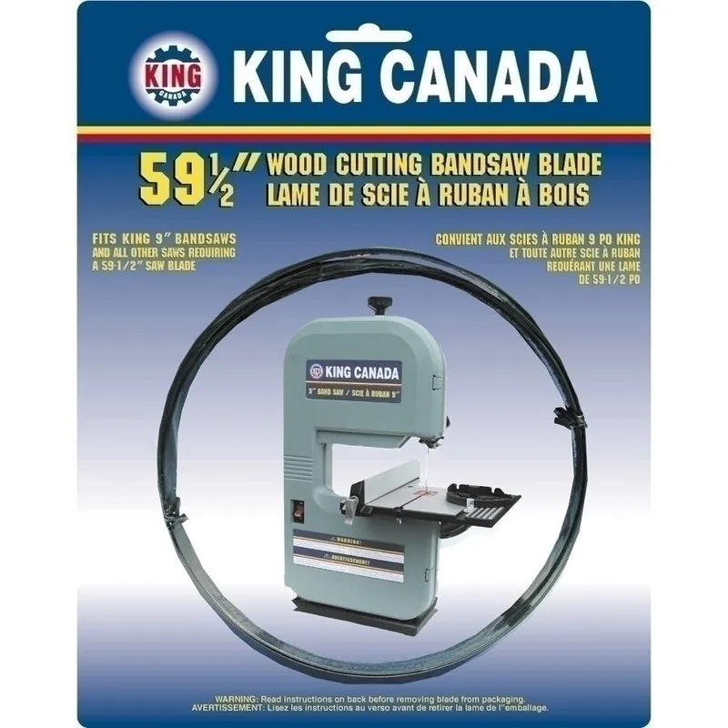 59-1/2" x .014" x 1/4" - 6 TPI Wood Cutting Bandsaw Blade No. KBB-9-6
