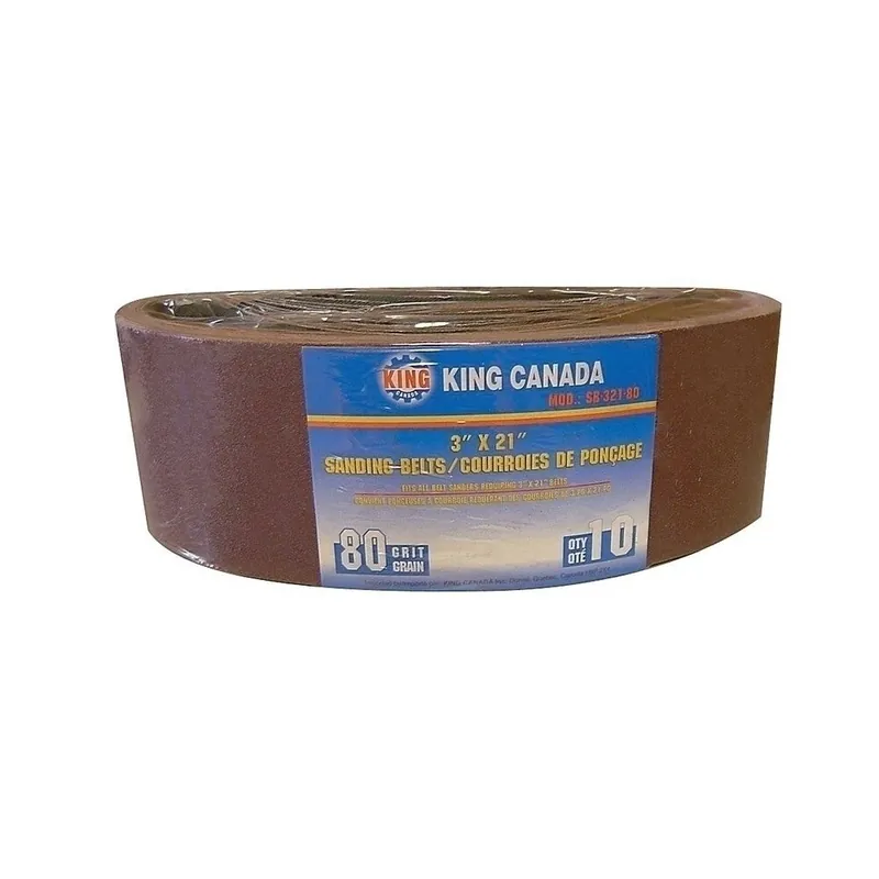 3" x 21" 60 Grit Wood Sanding Belt No. SB-321-60