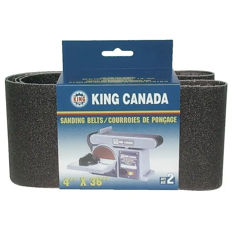 2 pc. 4" x 36" 60 Grit Wood Sanding Belts Kit No. SB-436-K-60