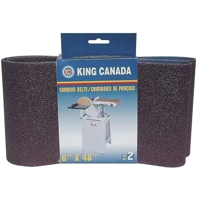 2 pc. 6" x 48" 80 Grit Wood Sanding Belts Kit No. SB-648-K-80