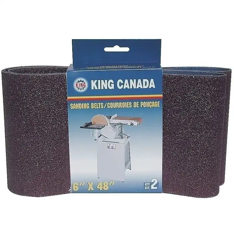 2 pc. 6" x 48" 100 Grit Wood Sanding Belts Kit No. SB-648-K-100