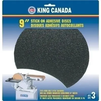 3 pc. 9" 100 Grit Wood Sanding Disc Kit No. SD-9-K-100
