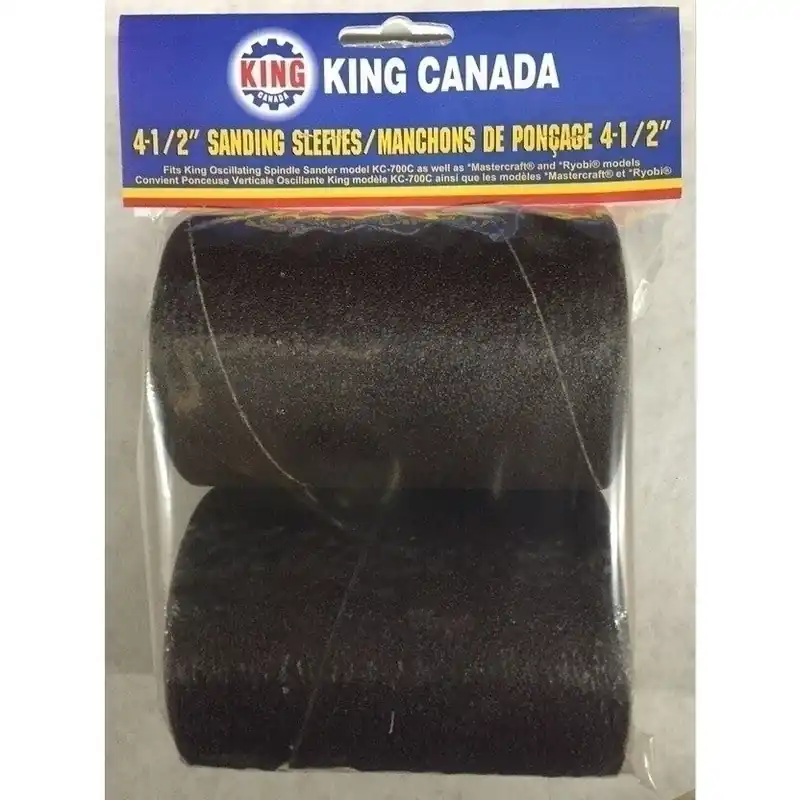 2 pc. 4-1/2" x 3" 120 Grit Wood Sanding Sleeve Kit No. SL-430-K-120