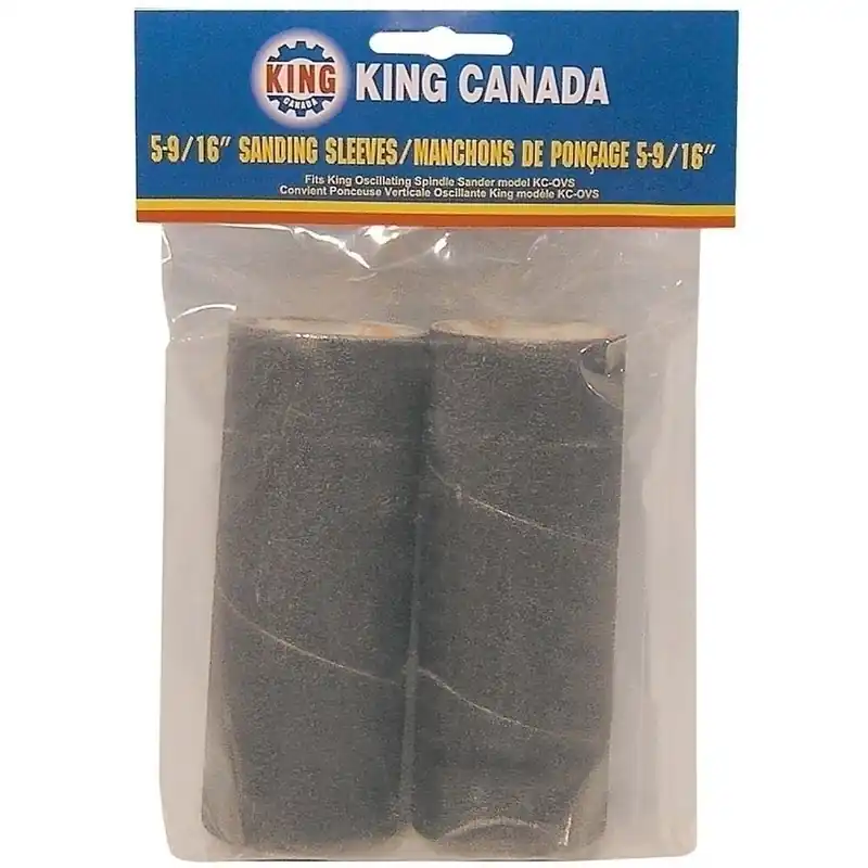 2 pc. 5-9/16" x 1-1/2" 120 Grit Wood Sanding Sleeve Kit No. SL-515-K-120