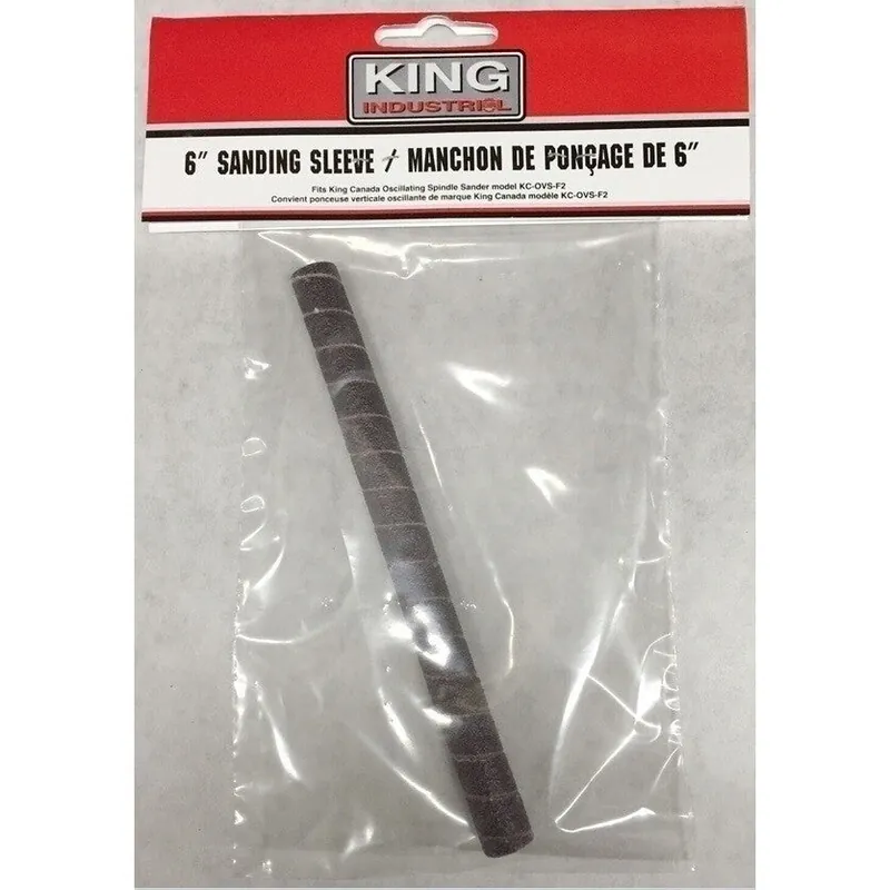 6" x 3/8" 80 Grit Wood Sanding Sleeve No. SL-638-80